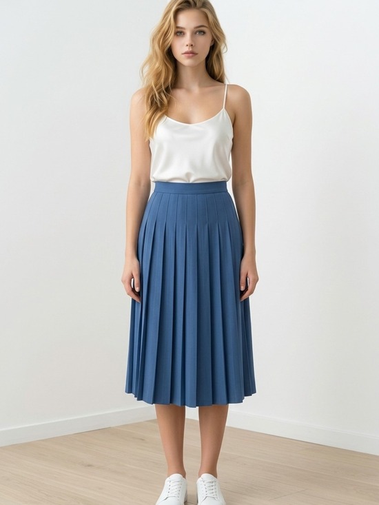 Aleeza Paris Dresses & Skirts - ALEEZA PARIS Pleated Midi Skirt